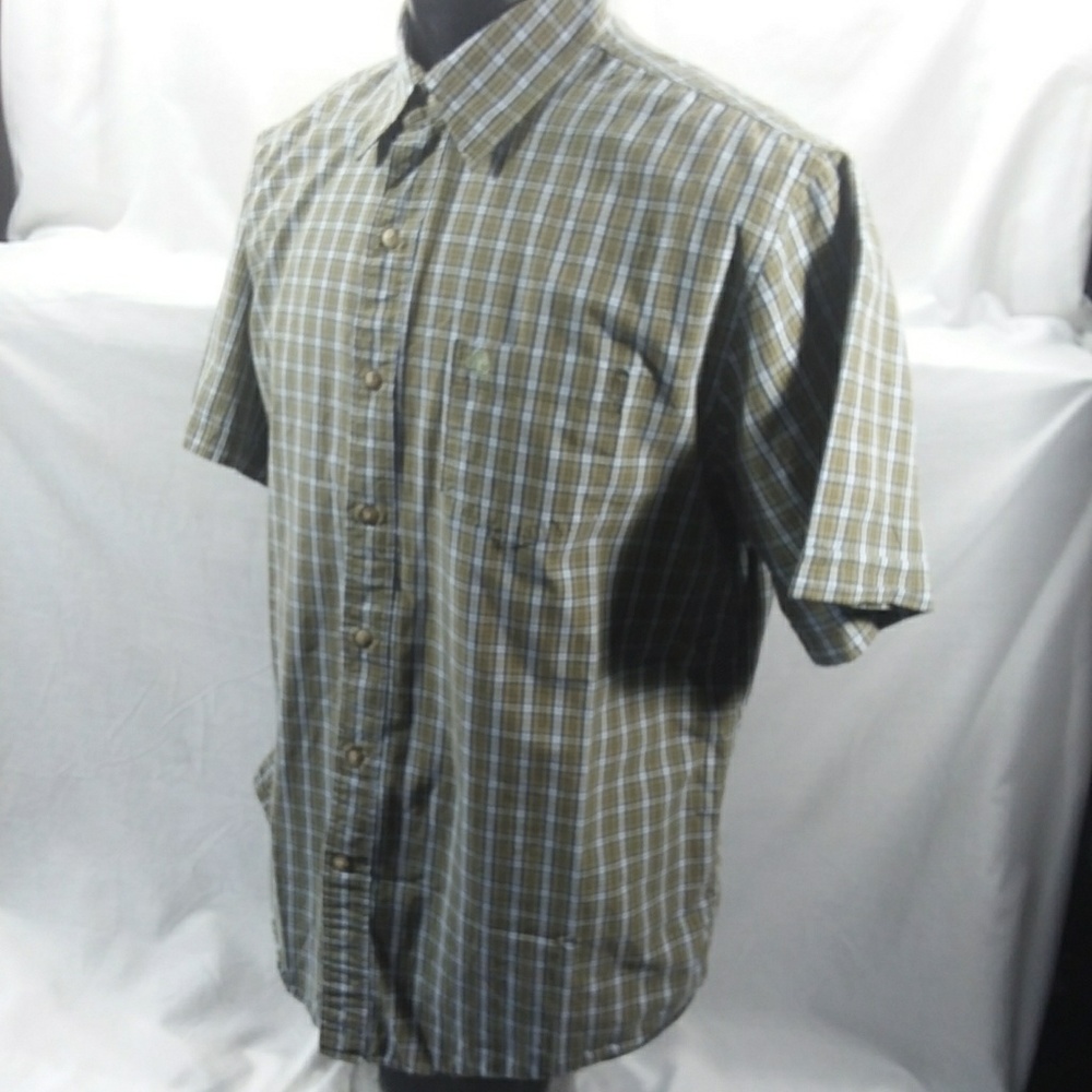 Timberlands Men's Size L Plaid Front Button Shirt